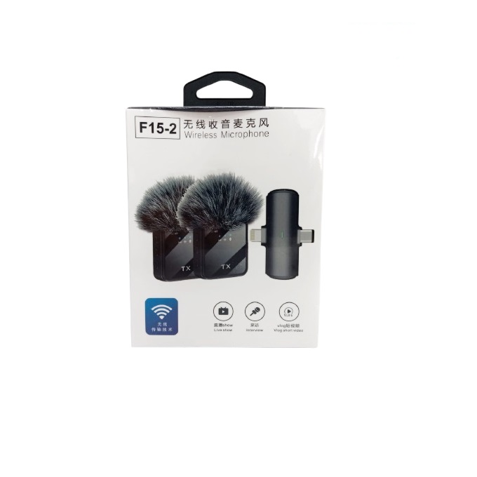 Microphone cravate sans fil double F15-2
