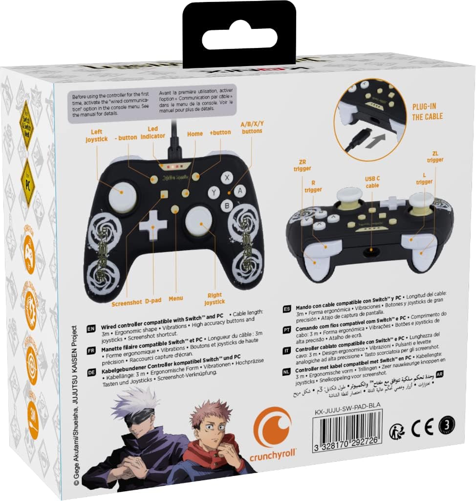 Konix JUJUTSU KAISEN SWITCH/PC PAD NOIR – Image 4