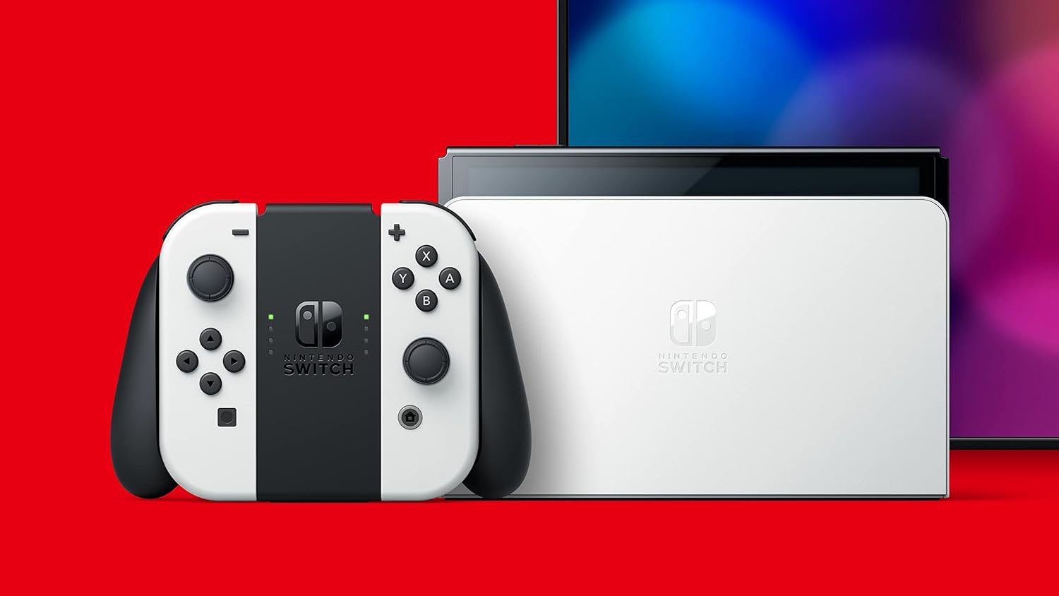 Nintendo Switch Modèle OLED Blanc-flache avec puce+micro sd 128gb+jeux – Image 5