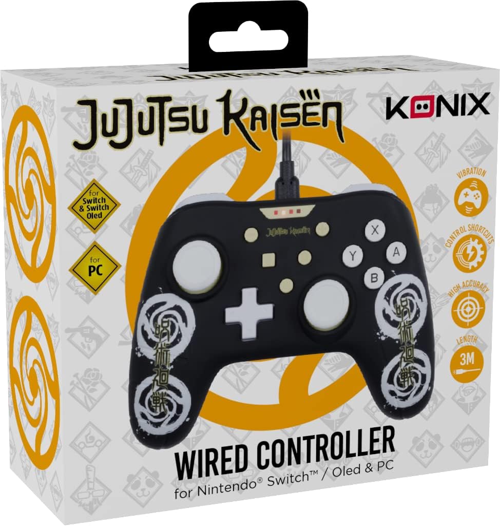Konix JUJUTSU KAISEN SWITCH/PC PAD NOIR