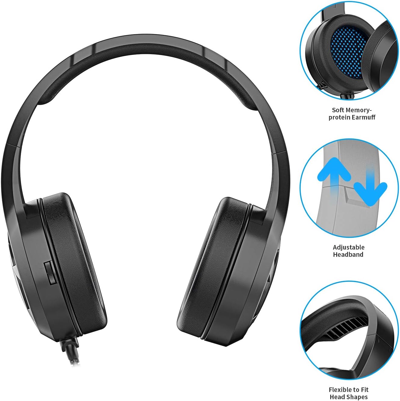Casque de jeu stéréo A9 pour PS4, PC, – Image 2