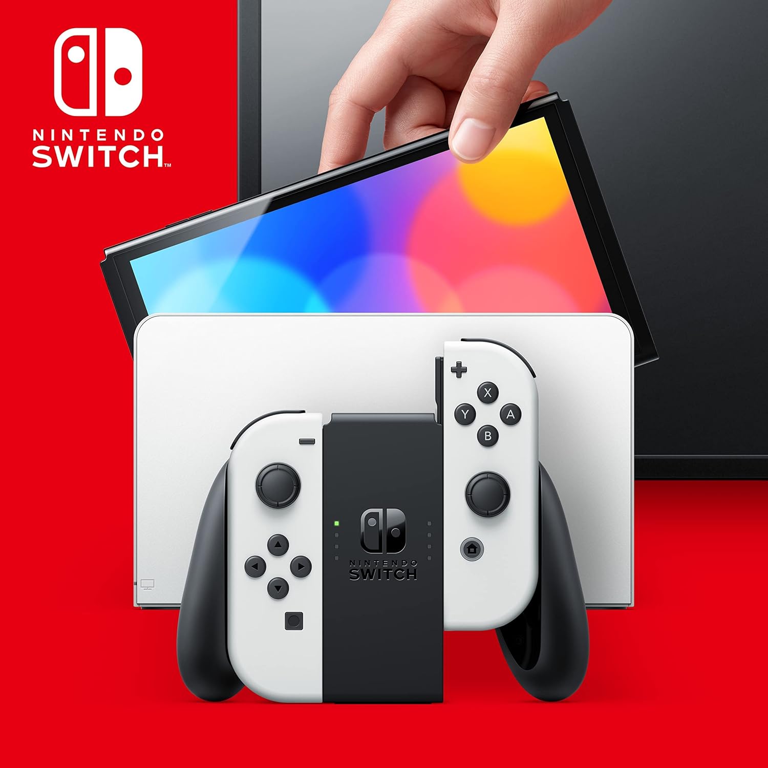Nintendo Switch Modèle OLED Blanc-flache avec puce+micro sd 128gb+jeux – Image 8