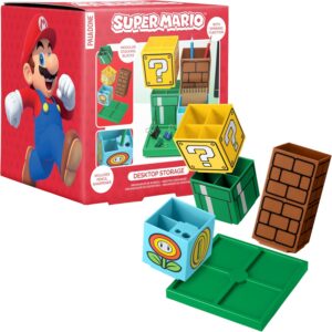 Organiseur de bureau Paladone Super Mario - Porte-stylos et crayons modulaire