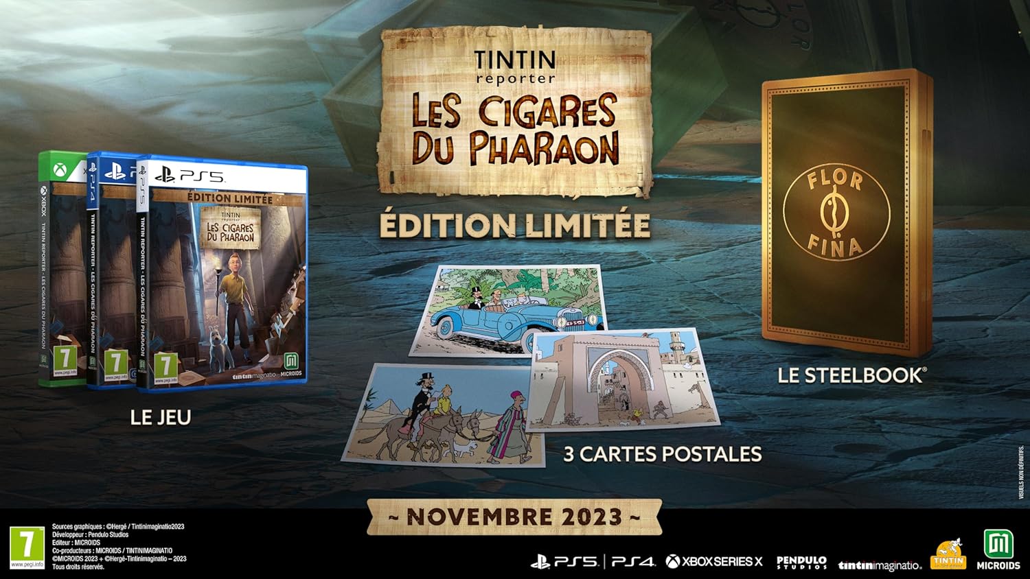 TINTIN REPORTER LES CIGARES DU PHARAON - steelbook Edition Limitée – Image 2