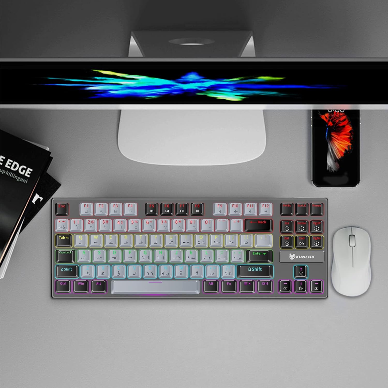 Clavier de jeu mécanique K80 Pro rétroéclairé RGB – Image 2