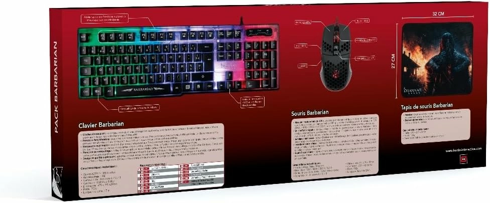 Konix Drakkar Pack d'accessoires gaming Barbarian pour PC – Image 9