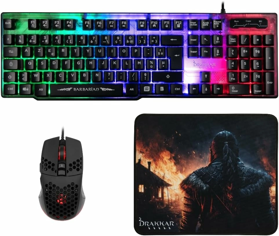 Konix Drakkar Pack d'accessoires gaming Barbarian pour PC