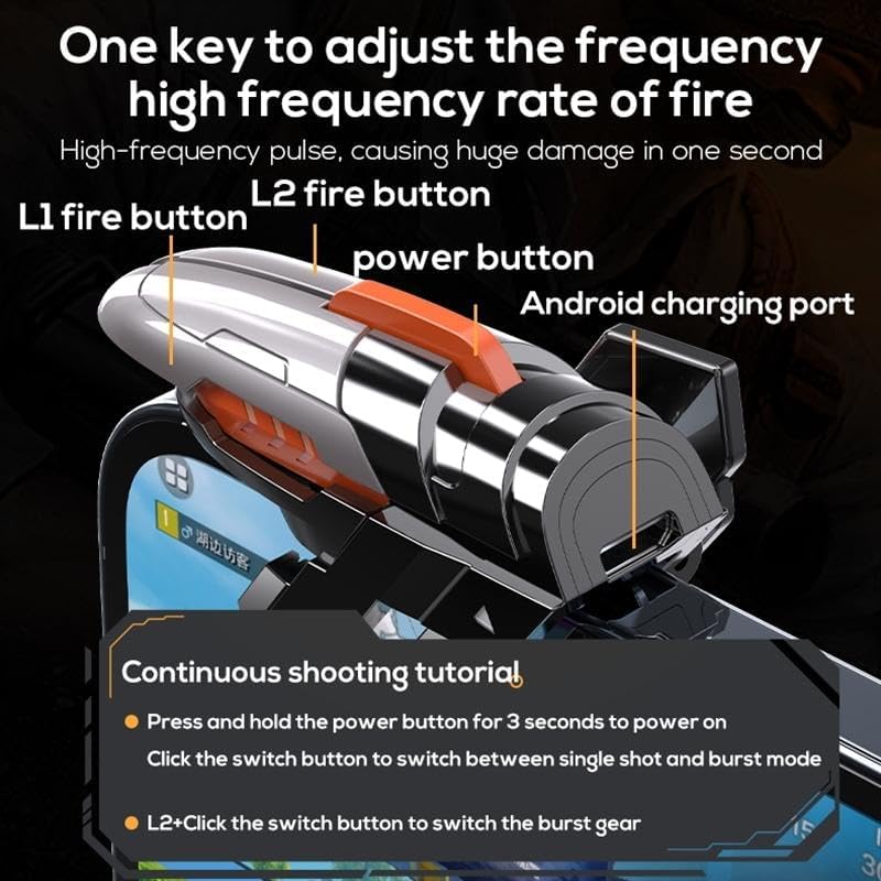 Gâchettes laser automatiques MEMO AK06 pour jeux mobiles, tir ultra-rapide à 6 doigts – Image 8