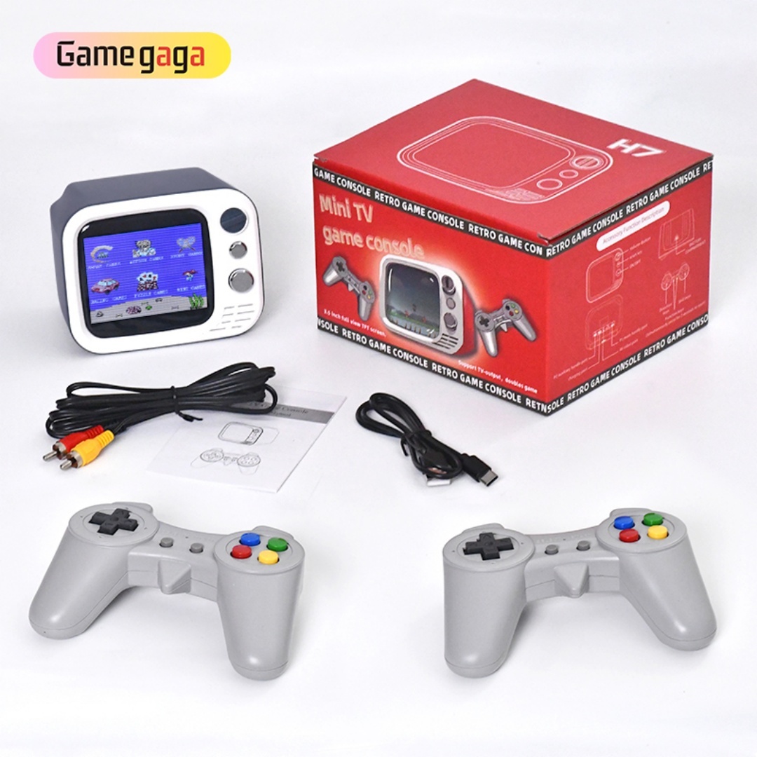 Console de jeu portable H7 8 bits écran de 3,5 pouces 740 jeux